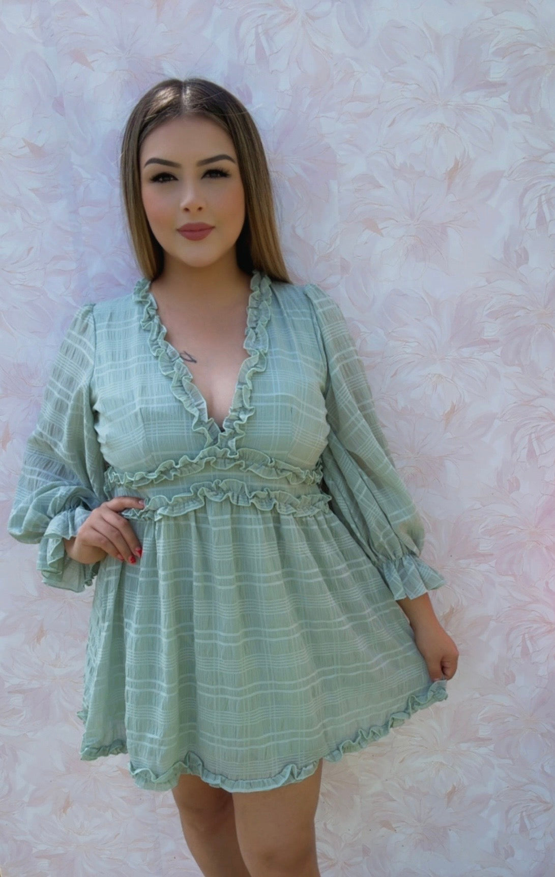 boutique sage green dress MINI – AG Bloom sage dress for wedding